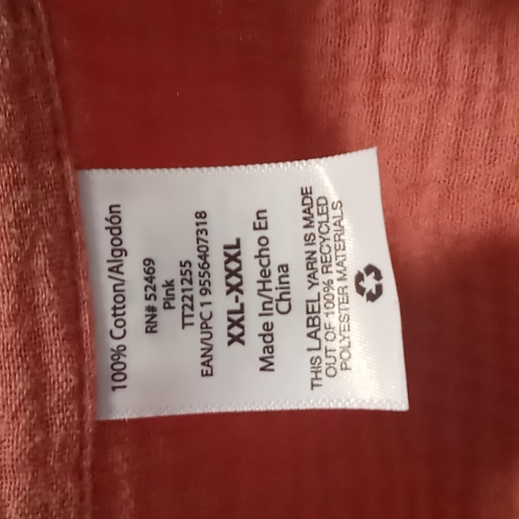 🆕🌻🌺Light Coral Tie Front Kimono Plus Size 2-3Xl NWT - Picture 7 of 10